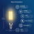 FLSNT 60W Equivalent Candelabra LED Light Bulbs, Dimmable T6/T25 LED Chandelier Bulbs, CRI 82, 2700K Soft White, E12 Base, 500LM, 5.5W, 12 Pack