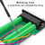 ATMLCOER DB44 Connector,Female D-SUB Header to 44-pin Port Terminal Adapter Breakout Board No Soldering Needed,with Bolts