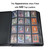 GrinOwl 16 Pocket Top loader Binder, Holds 640 Top Loaders, Large Top loader Card Binder with Sleeves for Cards in 3" x 4" Top loaders