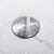 Pop up Sink Drain Stopper Without Overflow Brushed Nickel for Bathroom Vessel Vanity Sink Art Basin, Big Cap Sink Drain Without Overflow, Metal Pop-up Drain Strainer with Detachable Basket Stopper