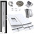 Gulrear Max 95"Sliding Door Air Conditioner Vent Kit with Screen net & 2 weather strippings Energy Saving Airtight Universal 5.0/5.9 Inch AC Hose Coupler Portable AC Balcony Door Plates kit