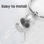Crystal Chrome Towel Ring, Silver Bathroom Towel Holder Ring, Bathroom Towel Rack Hanger Home Hand Towel Ring Towel Holder for Bathroom Wall Mounted Bathroom Accessory
