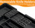 Homecor Silverware Organizer - Expandable Large Kitchen Drawer Organizer Utensil Organizer with 2 Removable Knife Blocks, 22"x 19"Cutlery Tray Drawer Dividers for Kitchen Flatware(6-9 Slots) (Black)