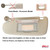 Sun Visor for Dodge Ram 1500 2500 3500 2002 2003 2004 2005 2006 2007 2008 2009 Driver and Passenger Sides Left + Right Beige Set Pair 2M PLASTIC