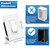BESTTEN 2 Pack Dimmer Light Switch, Universal Lighting Control, Single Pole or 3 Way, Compatible with LED Dimmable Lamp, CFL, Incandescent, Halogen Bulb, Decorator Wallplate Included, UL Listed, White