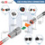 JRready ST6443 Deutsch Pin Kit, Deutsch Solid Pin, Closed Barrel Contacts Kit Size 12 16 20 Male Terminals and Female Sockets Support Wire Guage 22-12AWG for DTP, DT, DTM Series Connectors, 170PCS