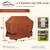 NettyPro BBQ Grill Cover 52 inch Heavy Duty Waterproof Outdoor 2-3 Burners Gas Grill Cover for Outside Weber, Char-Broil, Brinkmann, Nexgrill Barbecue, Brown