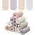 Toulite 10 Pcs Cotton Bra Liners Boob Sweat Pads 3 Layer Rectangle Under Bra Pads Sweat Liners for Women Sweating Supplies(Medium,Beige, Gray, Pink, White)