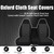 EDIETH Front 60/40 Split Bench Seat Covers for Chevy Colorado GMC Canyon 2004-2012 with Console Armrest Heavy Duty Composite Sponge Fabric Auto Accessories - Black