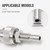 Vkinman 5/16" Fuel Connector Replace 3B2-70260-1 3B2-70250-1 Replacement for Nissan Outboard 2/4-stroke Engine 5-90HP
