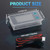 DROK RV Battery Monitor 12V - Golf Cart Battery Meter 10-100V, Digital Voltmeter Temperature Gauge for Car Marine DIY Project