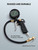 AstroAI Tire Inflator with Pressure Gauge, 120 PSI Air Chuck and Compressor Accessories Heavy Duty with Large 2.5" Easy Read Glow Dial, Durable Rubber Hose and Quick Connect Coupler, Black