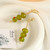 Madison Tyler Green Olive Dangle Earrings for Women | Gold Plated Olive Fruit Earrings | Fun Fruit Earrings for Women Jewelry Gifts