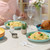 Luckore 9 inch Deep Dinner Plates Set of 12 Wheat Straw Plates, Unbreakable Dinner Dishes Alternative for Plastic Microwave and Dishwasher Safe for Kitchen with 4 Colors Classic Bright