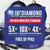 Blue Diamond 5QT Saute Pan with Lid, Non Toxic PFAS-Free Diamond Ceramic Nonstick, Dishwasher & Oven Safe, Metal Utensil Safe, Deep Jumbo Cooker Skillet with Helper Handle, Glass Lid, Blue