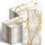 Geyoga 200 Pcs Marble Guest Napkins 2 Ply Disposable Guest Bathroom Paper White Gold Decorative Napkins Marbleized Hand Towels for Home Bathroom Kitchen Party Table Decor