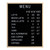 Large Letter Board – Premium Menu Board with Letters – Black Felt Letterboard Large with White Plastic Letters – Durable Retro Vintage Felt Letter Board for Restaurants, Cafés, Pubs – 24 x 30-inch