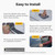 BougeRV Flexible Solar Panel Waterproof Butyl Rubber Tape, for Yuma CIGS Thin-Film Arch Flexible Solar Panel, 3.98''Width x 16.4 Feet Length