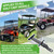 10L0L Deluxe Golf Cart Trailer Hitch Kit, Fit for Square Steel Tube Backseat Footrest with 2" Receiver High-Strength, Seamless Compatible with Club Car, EZGO, Yamaha (Not for Plastic Rear Footrest)