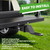10L0L Deluxe Golf Cart Trailer Hitch Kit, Fit for Square Steel Tube Backseat Footrest with 2" Receiver High-Strength, Seamless Compatible with Club Car, EZGO, Yamaha (Not for Plastic Rear Footrest)