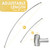 Adjustable 30-45 inches Curved Shower Curtain Rod, Premium Stainless Steel Rustproof Shower Rod for Bathroom, Need to Drill, Silver