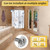 Adjustable 30-45 inches Curved Shower Curtain Rod, Premium Stainless Steel Rustproof Shower Rod for Bathroom, Need to Drill, Silver