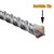 1-1/2 inch X 23.6 inch SDS Plus Rotary Hammer Drill Bit, Concrete Drill Bit for Concrete, Brick, Cement and Stone, 23.6 inch Length (23.6" Length, 1-1/2" Diameter)