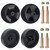 CheeMuii 4 Pack Mower Deck Gauge Wheels Kit 2 Pcs 5" Deck Wheels Replace for Cub Cadet 734-04155 and 2 Pcs 4-3/4" Wheel Replace for 734-0973
