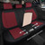 Red Rain Wine Red and Black Leather Car Seat Cover Breathable Universal Front and Rear Car Seat Cover (CC-Wine red+Black)