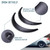 DREAMIZER 4x 2"/50mm Flexible Car Fender Flares Universal Extra Wide Body Kit Wheel Arch Protector