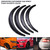 DREAMIZER 4x 2"/50mm Flexible Car Fender Flares Universal Extra Wide Body Kit Wheel Arch Protector