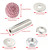 Lunsom License Plate Screws Kits, Bling Car Tag Plate Frames Covers Car License Plate Mounting Bolt 4 Pack Trim Replacement Kit (Pink-1)