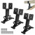 Wdwlbsm 3PCS Roof Riser Brackets Kit - Adjustable Pergola Beam Brackets - Heavy Duty Mount Brackets for 3-1/2" Wood Post, Black