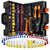 SOMELINE Wire Terminals Crimping Tool, with 45 Sizes Insulated Ratcheting Terminals Crimper Kit of AWG 22-10 Insulated Electrical Butt Bullet Spade Fork Ring Spade Splice Crimp Terminals