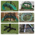 Winpull Garden Hose Holder Detachable, Heavy Duty Metal Water Hose Hanger Freestanding Hose Organizer Hose Holders for Outside (Black)
