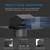 Removable Roof Vents, Hon&Guan 4 Inch Roof Dryer Vent for Houses, Galvanized Steel 4 Inch Exhaust Vent for Ventilation System-with Damper, Black.