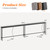 SUPERJARE 102 Inch Sofa Table with 2 Power Outlets and USB-C Ports, 5.9 Inch Narrow Console Table with Storage, Extra-Long Entryway Hallway Couch Table Behind Sofa, Small Spaces, Living Room, Black