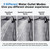 G-Promise All Metal 10 Inches Rainfall Shower Head with Handheld Spray Combo, 3 Settings Diverter, Adjustable Extension Arm with Lock Joints, 71 Inches Stainless Steel Hose (Oil Rubbed Bronze)