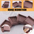 Tanstic 4Pcs Non Slip Furniture Pads, Square Rubber Anti Skid Furniture Grippers Furniture Legs Furniture Feet for Keep Couch Stoppers (Brown, 2 x 2 inch)