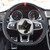 Kivnto DIY Stitching Carbon Fiber Steering Wheel Cover for Volkswagen VW Golf GTI 7 MK7 Golf R Jetta 2.0T GLI 2015 2016 2017 2018 2019 2020 2021 Black 15 inches Leather Interior Accessories