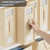 SheetCube Bed Sheet Organizers and Storage 8 Pack, Foldable Linen Closet Organizer with Window and Label, Bedding Folder Storage Box Container for Blanket, Duvet Cover Set, Bed Sheet Set - Beige