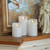 CREDTARNOS Flameless Candles with Remote Control, Realistic 3D Wick & Flickering LED, Battery Operated Electric Candles with Timer, Pure White for Holidays, Wedding, Party, Home Decor, Set of 3