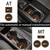 SENSHINE Custom Liners for Toyota Tacoma Accessories 2016-2021 2022 2023 Cup Holder Inserts, Center Console, Door Pocket Slot Mats Non-Slip Anti Dust Pad Premium Interior 18Pcs (Double Cab) (Orange)
