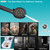 Shower Head, 10'' High Pressure Rain Shower Head with 6 Settings/Spray Handheld Shower Head Combo, 78'' Long Hose and 11'' Extension Arm, Water Temperature Reminder (Square Black Shower Heads)