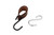 Brute Strength - Multifunctional Leather S-Hooks - Brown - 6 Pieces - S Shaped Hooks - Coat Hook - Leather Hooks - Leather s Hooks - Black s Hooks - Kitchen Hooks