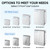 TICONN Outdoor Electrical Box Waterproof, Junction Box IP67 ABS Plastic Enclosure with Hinged Cover with Mounting Plate, Wall Brackets, Cable Glands (Clear, 11"x7.5"x5.5")