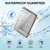 TICONN Outdoor Electrical Box Waterproof, Junction Box IP67 ABS Plastic Enclosure with Hinged Cover with Mounting Plate, Wall Brackets, Cable Glands (Clear, 11"x7.5"x5.5")