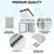 TICONN Outdoor Electrical Box Waterproof, Junction Box IP67 ABS Plastic Enclosure with Hinged Cover with Mounting Plate, Wall Brackets, Cable Glands (Clear, 11"x7.5"x5.5")