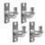 Heavy Duty Gate Hinges,4Pack Wall Mount Gate Hinge with 5/8 Hinge Pin,Fence Post Chain Link Gate Hinge for Farm Gates, Fences, Barns, Sheds & Outdoor Gates (Screws Not Included)