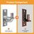 Heavy Duty Gate Hinges,4Pack Wall Mount Gate Hinge with 5/8 Hinge Pin,Fence Post Chain Link Gate Hinge for Farm Gates, Fences, Barns, Sheds & Outdoor Gates (Screws Not Included)